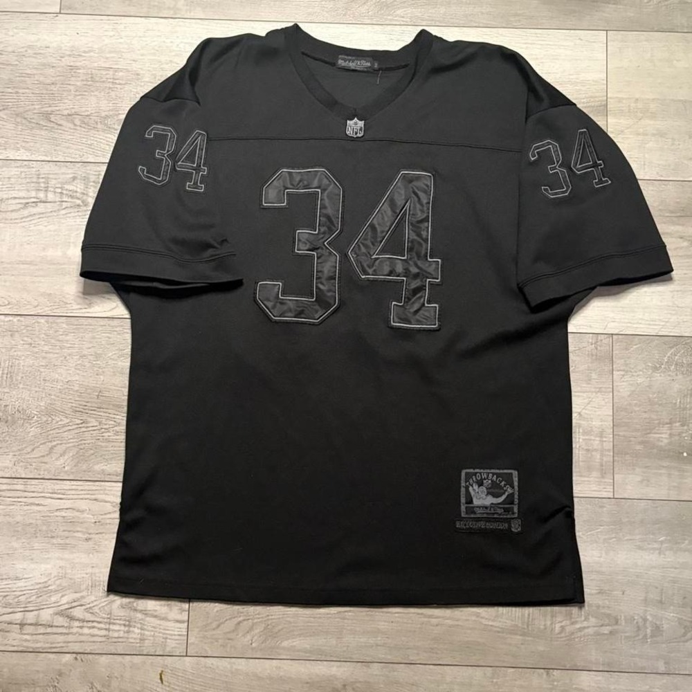 Size 54 Vinage Mitchell & Ness Black and grey NFL‎ Oakland Raiders Bo Jackson
